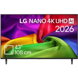 Televizor LG Led 43NU800B3LC, 108 cm, Smart, 4K Utra HD, Clasa F (Model2026), Negru