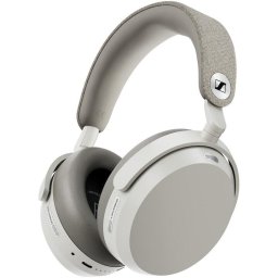 Casti Over-Ear Sennheiser MOMENTUM 5, Adaptive ANC Bluetooth 5.4, Hi-Res Audio, Dolby Atmos, aptX Lossless, Sound Personalization, Microfon, Autonomie 57h, Alb