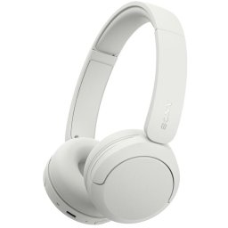 Casti On Ear Sony WH-CH530W, Wireless, Bluetooth, Multipoint connection, Microfon, Egalizator pe 10 benzi, Quick Charge, Autonomie 55 ore, Alb