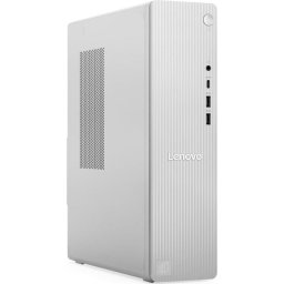 Sistem Desktop PC Lenovo IdeaCentre Tower 08IAS10, procesor Intel Core™ Ultra 7 265 pana la 5.3GHz, 16GB DDR5, 512GB SSD, Intel® Graphics, No OS, Gri deschis