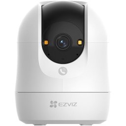 Camera de supraveghere de interior EZVIZ C6N G1 3K, Rezolutie 5MP, WiFi 2.4 Ghz, PTZ 360°, Detectare persoane, Urmarire cu zoom automat, WiFi 2.4 GHz, Vedere nocturna color, Compatibila cu Alexa, Alb