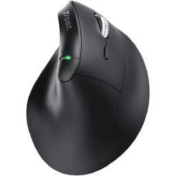 Mouse wireless ergonomic Trust Vyran, rezolutie 4800 DPI, material ABS, Negru