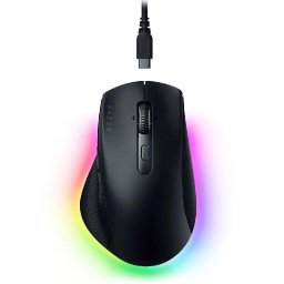 Mouse wireless Razer Pro Click V2,Razer Focus Pro Optical Sensor, rezolutie maxima 30000 DPI, durata de viata baterie pana la 3.5 luni, Negru