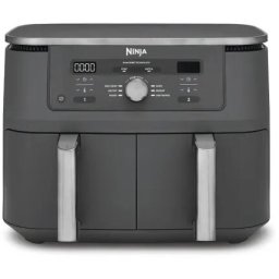 Friteuză cu aer cald NINJA Foodi DualZone DZ400EU, 9.5L, 2470W, Gray
