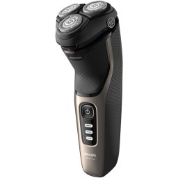 Aparat de ras PHILIPS Seria3000 S3242/12, Wet&Dry, autonomie 60 min, 3 elemente de taiere, Black
