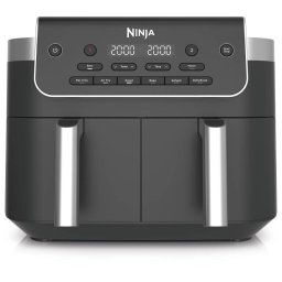Friteuză cu aer cald NINJA DualZone DZ801EU, 7.6L, 2470W, Negru/Argintiu
