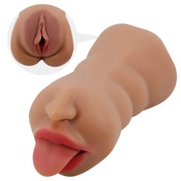 Crazy Bull - masturbator gură și vagin - culoare naturală