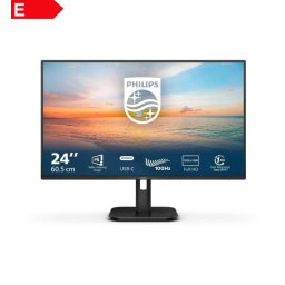 Monitor LED Philips LED-display 24E1N1300A - 60.5 cm (23.8") - 1920 x 1080 Full HD Negru