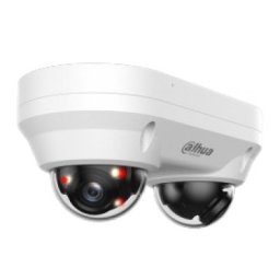 Camera supraveghere IP Dome cu iluminare duala Dahua WizSense Dual-Directional IPC-HDBW2449F-AS-E2-IL, 2 x 4 MP, 2.8 mm, IR 30 m, lumina alba 20 m, microfon, slot card, PoE