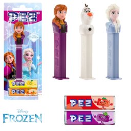 Dispenser PEZ Disney Frozen cu 2 rezerve de bomboane, 17 g