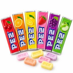 Set 6 rezerve de bomboane PEZ cu arome de fructe, 51 g