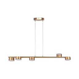 Lustră pe cablu PUNTO 5xGX53/12W/230V auriu
