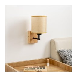 Lampă de perete BRILAGI NUBILA WOOD 1xE27/25W/230V stejar/maro deschis
