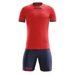 Set Fotbal Zeus Kit Sticker – Tricou + Şort, Roșu, S-XL - Rosu, M