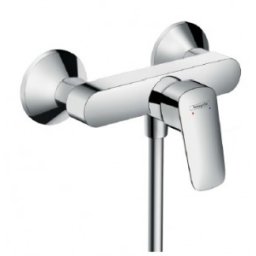 Baterie dus monocomanda Hansgrohe gama Logis, crom