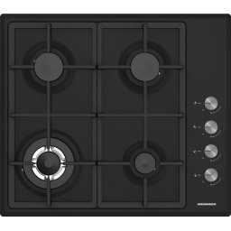 Plita Incorporabila Heinner HBH-S4IWF-BK | 4 Arzatoare, Aprindere Electrica, Negru, 58x51cm