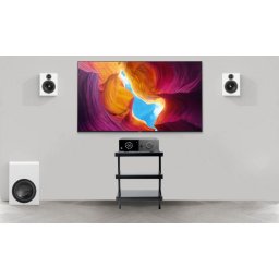 Sistem Stereo Lyngdorf cu amplif. TDAI-1120 + boxe de perete MH-2 + subwoofer BW-2