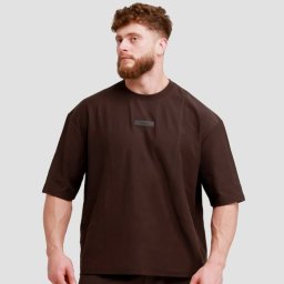 GymBeam Tricou Unstoppable Oversized Brown M