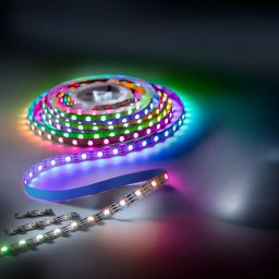 iFlex-RGBW-1080 Bandă LED RGB-Alb CRI80 3000K 1180lm 5V 60 LED-uri controlabile individual/m rolă 5m