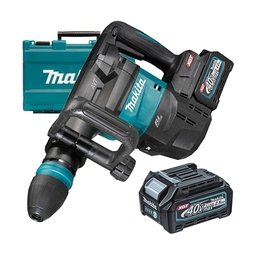 Makita - HM001GM201 XGT - Demolator SDS-Max cu 2 acumulatori si incarcator, Li-Ion, 40 V, 4 Ah, 9.4 J, valiza plastic