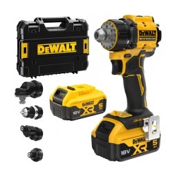 DeWalt - DCD803P2T - Masina de gaurit si insurubat cu 2 acumulatori si incarcator, Li-Ion, 18 V, 5 Ah, 73 Nm, valiza speciala, accesorii