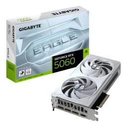 GIGABYTE GeForce RTX 5060 EAGLE OC ICE 8G NVIDIA 8 Giga Bites GDDR7 (GV-N5060EAGLEOC ICE-8GD)