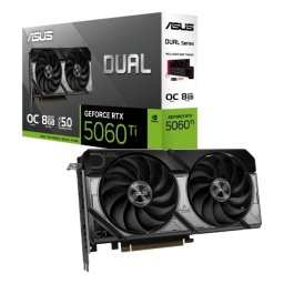 ASUS Dual -RTX5060TI-O8G NVIDIA GeForce RTX 5060 Ti 8 Giga Bites GDDR7 (DUAL-RTX5060TI-O8G/90YV0MP2-M0NA00)