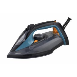 Fier de calcat CeramiSoft HSI-A2400BLBK, 2000-2400W, Talpa invelis ceramic, Calcare uscata/pulverizare/jet abur, Debit abur >20g/min, Capacitate rezervor apa: 300ml, Autocuratare, Functie anti-picurare, Filtru anticalcar detasabil, Albastru/Negru