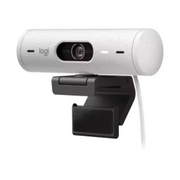 Camera Web Logitech Brio 500, HD 1080p, USB-C, Off-White