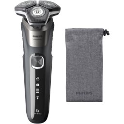 Aparat de ras electric PHILIPS Series 5000 S5887/10, Wet & Dry, SkinIQ, 60 min autonomie, Black