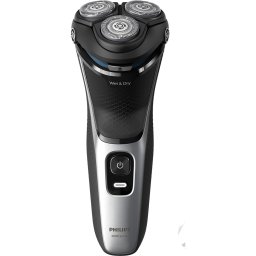 Aparat de ras PHILIPS Seria3000 S3143/00, Wet&Dry, autonomie 60 min, 3 elemente de taiere, Silver