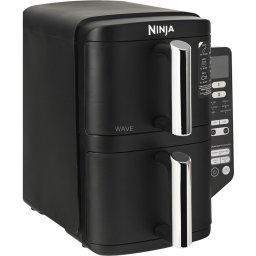 Friteuză cu aer cald NINJA DoubleStack SL300EU, 7.6L, 2470W, 2 sertare, 6 programe, Black