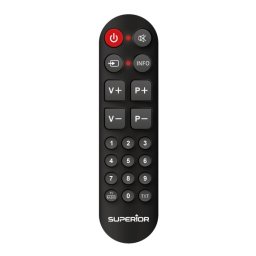 TELECOMANDA UNIVERSALA Superior, compatibila televizoare Samsung, LG, Philips, Sony, Panasonic, bateriile (2 x AAA) nu sunt incluse, negru "SUPTRB014" 44503088 (timbru verde 0.08 lei)