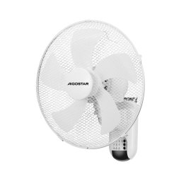 Aigostar - Ventilator de perete 45W/230V alb + Telecomandă