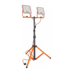 Proiector LED cu stativ 2xLED/50W/230V 4500K IP65 portocaliu