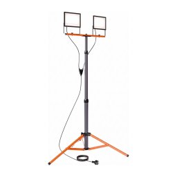 Proiector LED cu stativ 2xLED/100W/230V 4500K IP65 negru/portocaliu