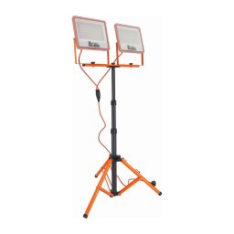 Proiector LED cu stativ 2xLED/100W/230V 4500K IP65 portocaliu