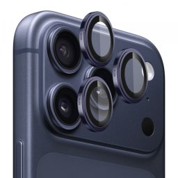 Folie de protectie Camera Spate Blueo Sapphire Crystal pentru Apple iPhone 18 Pro Max / 17 Pro Max / 18 Pro / 17 Pro, Sticla Securizata, Albastra Inch