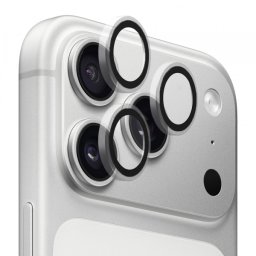 Folie de protectie Camera Spate Blueo Metal Frame pentru Apple iPhone 18 Pro Max / 17 Pro Max / 18 Pro / 17 Pro, Sticla Securizata, Transparenta