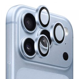Folie de protectie Camera Spate Lito Titanium AR pentru Apple iPhone 18 Pro / 18 Pro Max, Sticla Securizata, Bleu