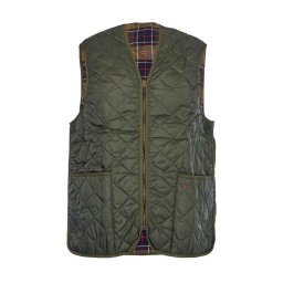 BARBOUR Geacă Quilted Waistcoat/Zip-In Liner MLI0001 gn92 olive / classic tartan