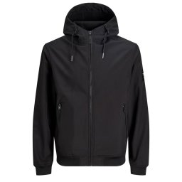 JACK & JONES Geacă Jjebasic Softshell Hood 12236300 C-N10 black