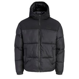 JACK & JONES Geacă Jjraze Puffer Hood 12299085 C-N10 black