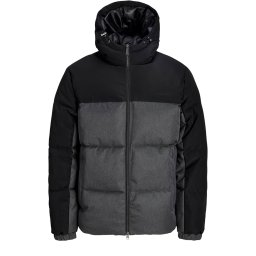 JACK & JONES Geacă Jjoxford Melange Puffer Hood 12298693 C-N10 black