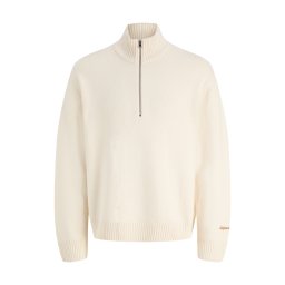 JACK & JONES Pulover Jornorrebro Half Zip 12282749 11-1302 TCX sea salt