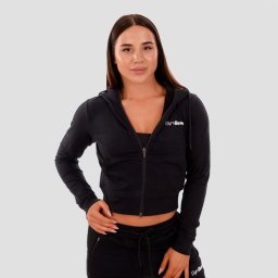 GymBeam Hanorac pentru femei Zip-up TRN Black S