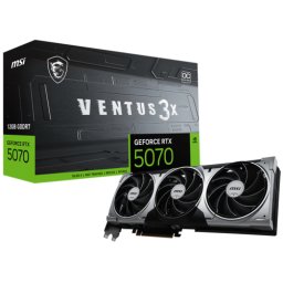 Placa video MSI nVidia GeForce RTX 5070 VENTUS 3X OC 12 GB GEFORCE RTX 5070 12G VENTUS 3X OC, GDDR7, 192 bit