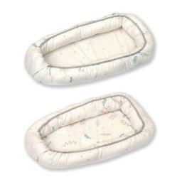 Baby Nest reversibil multifunctional pentru bebelusi Airy Beige 70 x 45 cm