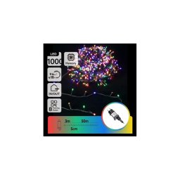 Aigostar - Ghirlandă de Crăciun LED pentru exterior, 1000 LED, 8 funcții, 53 m, IP44, multicoloră