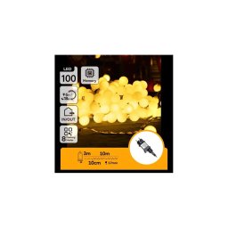 Aigostar - LED Ven. ghirlandă decorativă 100xLED/3,6W/230V/8 funcții 10m IP44 alb cald